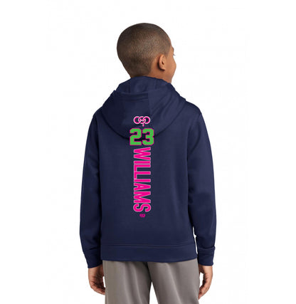 Sport-Tek Youth Sport-Wick Fleece Hooded Pullover YST244 - OSP Gorilla Queens Softball
