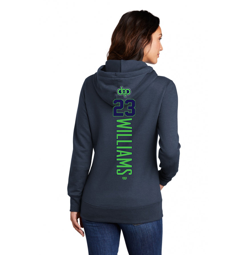 Port & Company Women's Core Fleece Pullover Hooded Sweatshirt LPC78H - OBP Swamp Kings