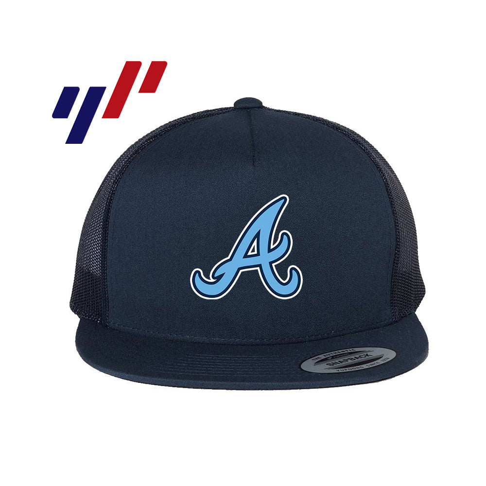 Yupoong 6006 Adult 5-Panel Classic Trucker Hat - DTF PRINTED - Aces Baseball