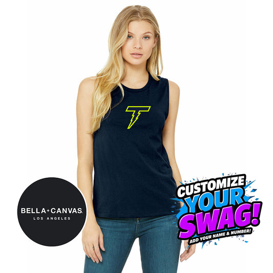 Bella + Canvas B6003 Women's Jersey Muscle Tank - Ponte Vedra Thunder Baseball