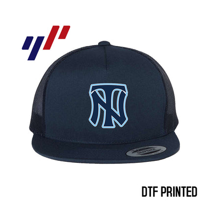 Yupoong 6006 Adult 5-Panel Classic Trucker Hat - DTF PRINTED - Top Notch Baseball