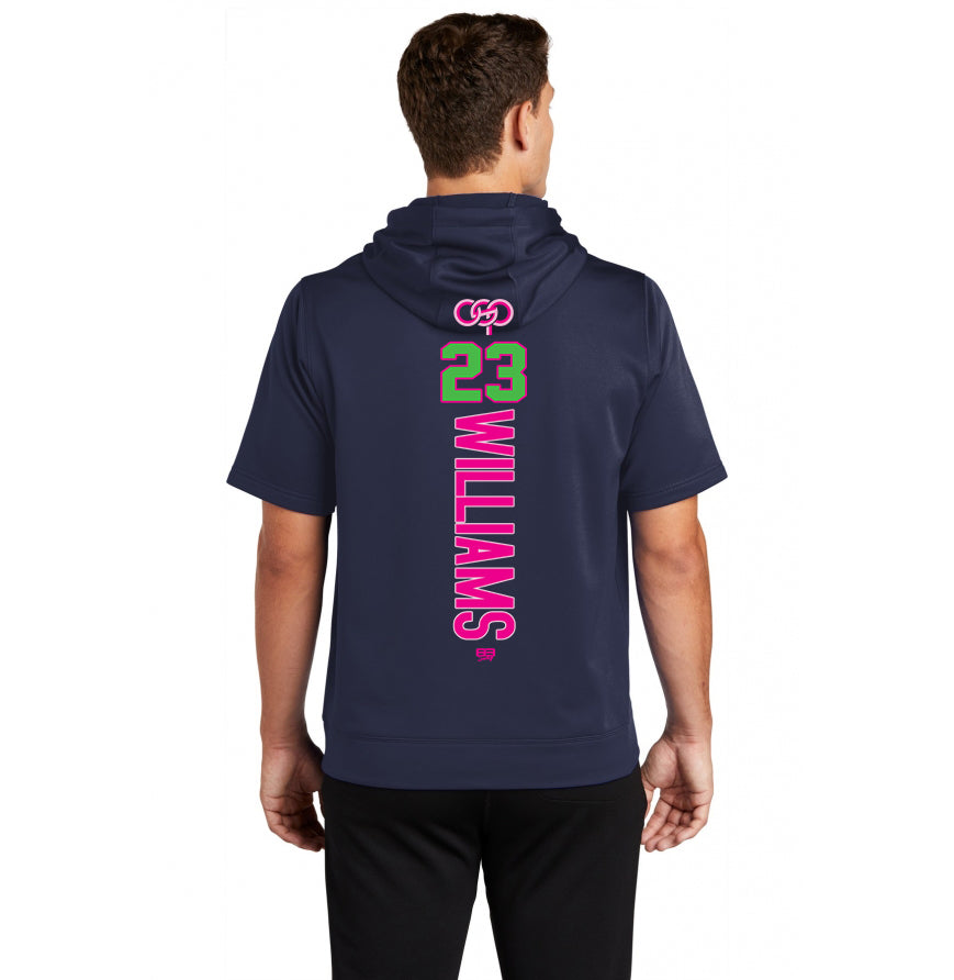 Sport-Tek Sport-Wick Fleece Short Sleeve Hooded Pullover ST251 - OSP Gorilla Queens Softball