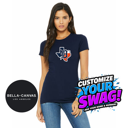 Bella + Canvas 6004 Women's The Favorite T-Shirt - Dallas Tigers Baseball