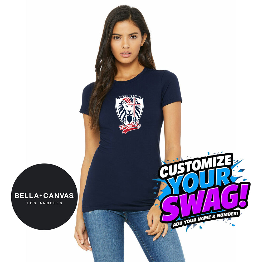 Bella + Canvas 6004 Women's The Favorite T-Shirt - Orlando Lions Baseball