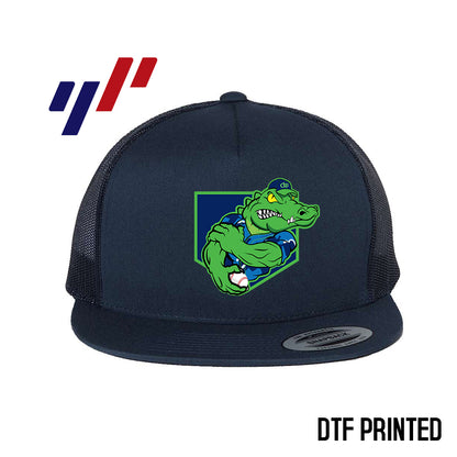 Yupoong 6006 Adult 5-Panel Classic Trucker Hat - DTF PRINTED - OBP - Swamp Kings