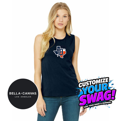 Bella + Canvas B6003 Women's Jersey Muscle Tank - Dallas Tigers Baseball