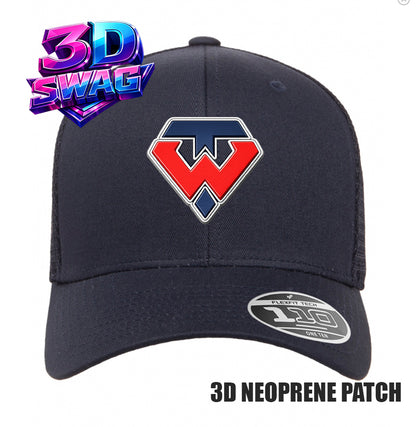 TAMPA WARRIORS - 3D PATCH TEAM HATS - Flexfit 110M Mesh Hat