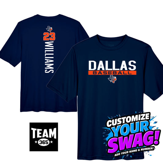 GAME TIME - Team 365 Youth & Men's Zone Performance T-Shirt - Dallas Tigers Baseball