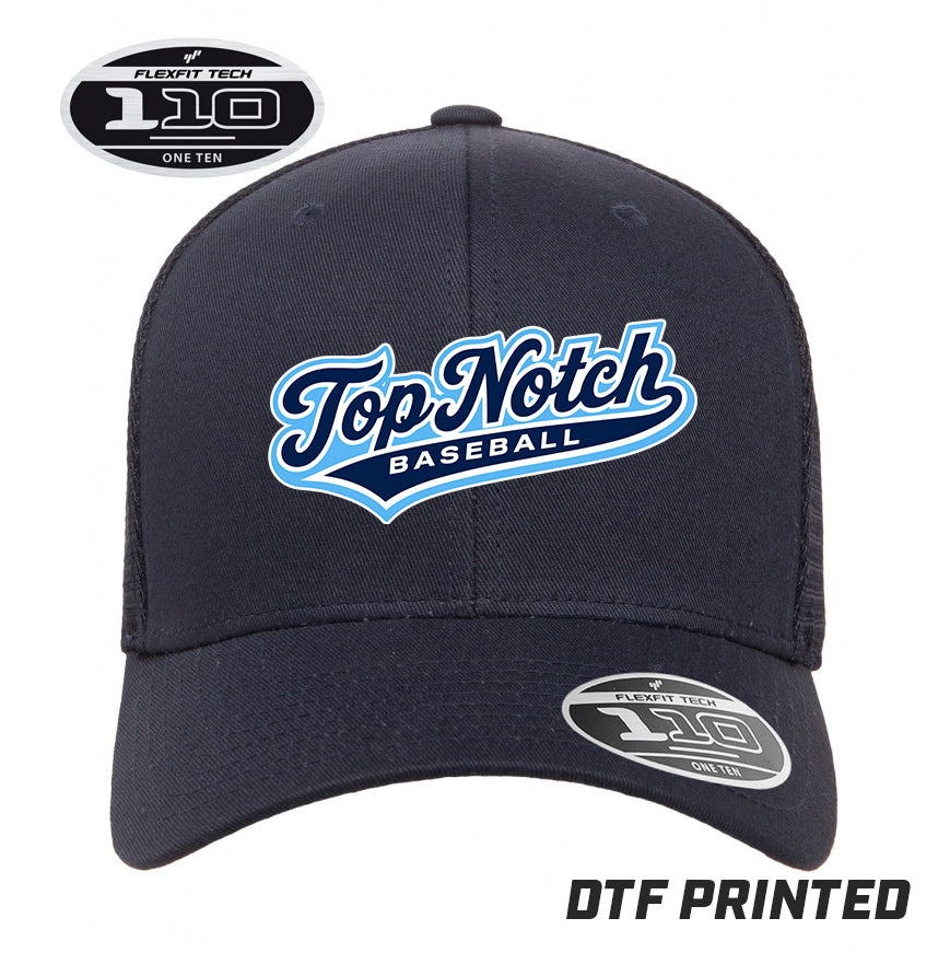 Flexfit 110M Adult 110reg Mesh Cap DTF PRINTED - Top Notch Baseball