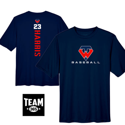 Team 365 Youth & Men's Zone Performance T-Shirt - Tampa Warriors Baseball