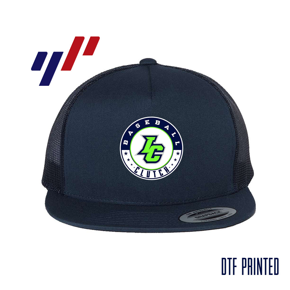 Yupoong 6006 Adult 5-Panel Classic Trucker Hat - DTF PRINTED - Indy Clutch Baseball