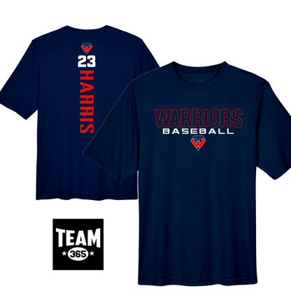 Team 365 Youth & Men's Zone Performance T-Shirt - Tampa Warriors Baseball