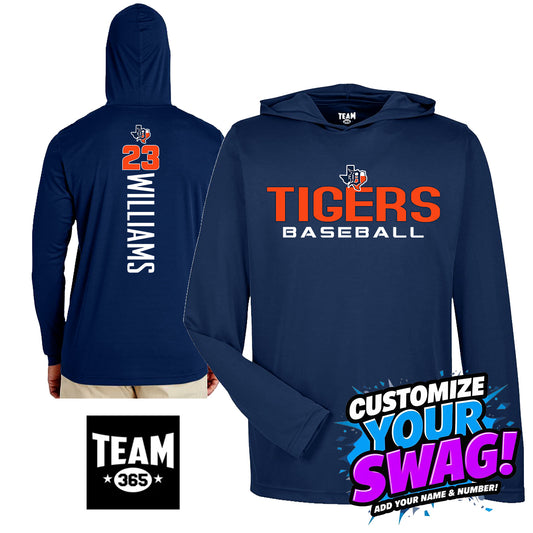 GAME TIME - Team 365 Youth & Men's Zone Performance Hoodie - Dallas Tigers Baseball