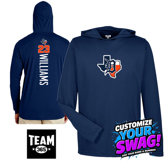 GAME TIME - Team 365 Youth & Men's Zone Performance Hoodie - Dallas Tigers Baseball