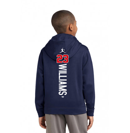 Sport-Tek Youth Sport-Wick Fleece Hooded Pullover YST244 - KY Rockers Softball