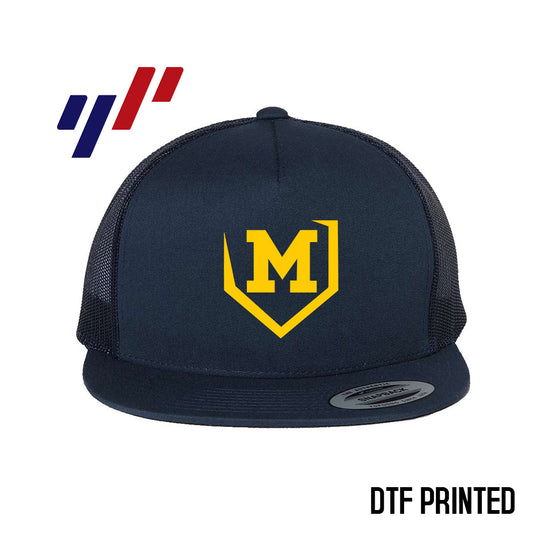 Yupoong 6006 Adult 5-Panel Classic Trucker Hat - DTF PRINTED - Midland Bandits Baseball