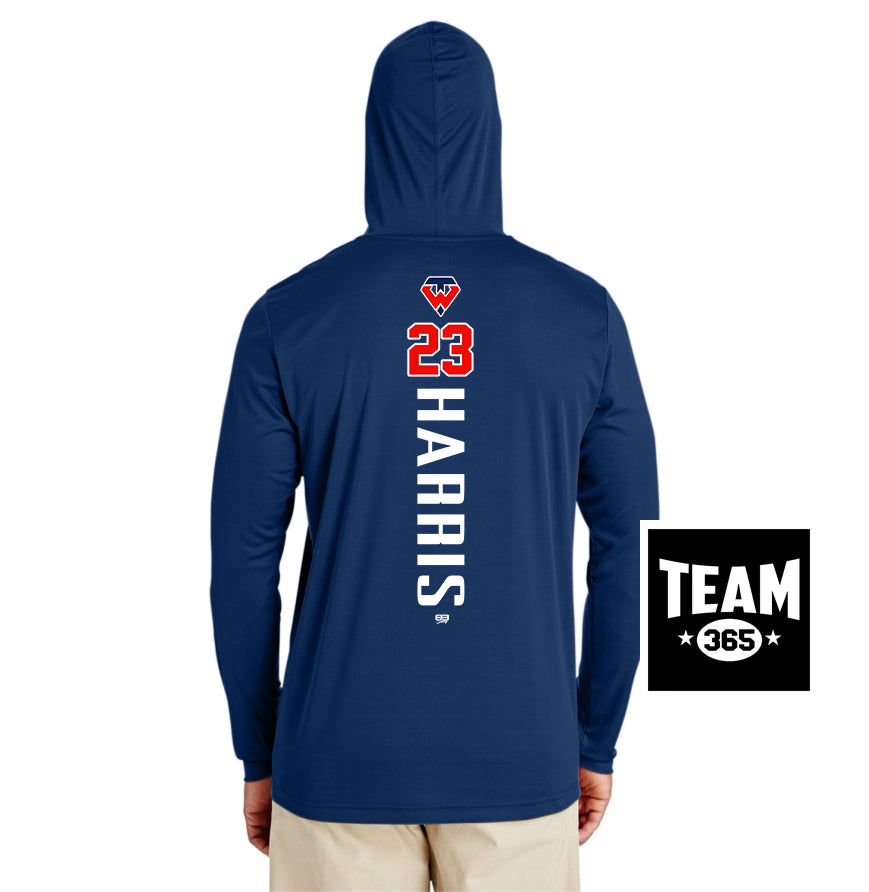 Team 365 Youth & Men's Zone Performance Hoodie - Tampa Warriors Baseball