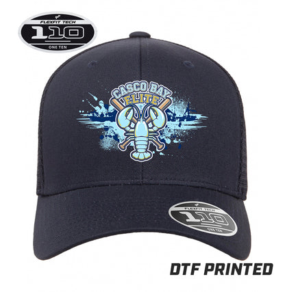 Flexfit 110M Adult 110reg Mesh Cap DTF PRINTED - Casco Bay Elite Baseball