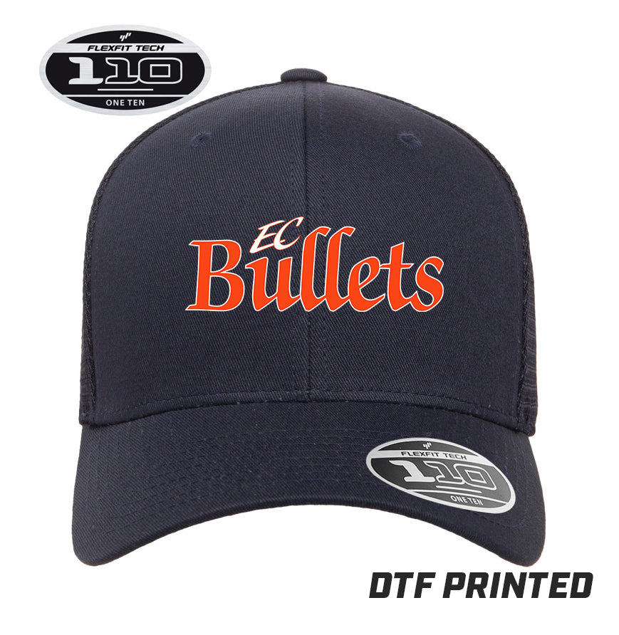Flexfit 110M Adult 110reg Mesh Cap DTF PRINTED - EC Bullets Softball