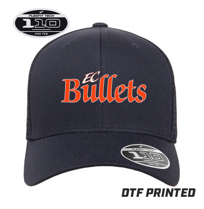 Flexfit 110M Adult 110reg Mesh Cap DTF PRINTED - EC Bullets Softball