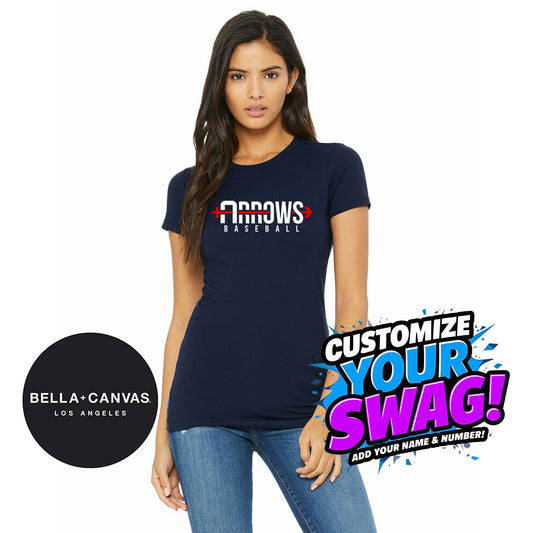Bella + Canvas 6004 Women's The Favorite T-Shirt - Arrows Baseball
