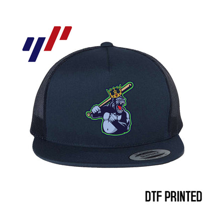 Yupoong 6006 Adult 5-Panel Classic Trucker Hat - DTF PRINTED - Orlando Baseball Prospects - Gorilla Kings