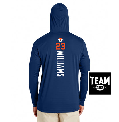 Team 365 Youth & Men's Zone Performance Hoodie - Team Virginia Baseball