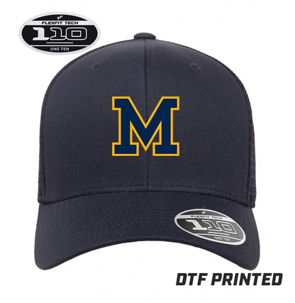 Flexfit 110M Adult 110reg Mesh Cap DTF PRINTED - Midland Baseball