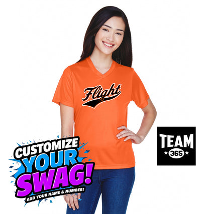 Team 365 TT11W Women's Zone Performance T-Shirt - FCF Flight Baseball