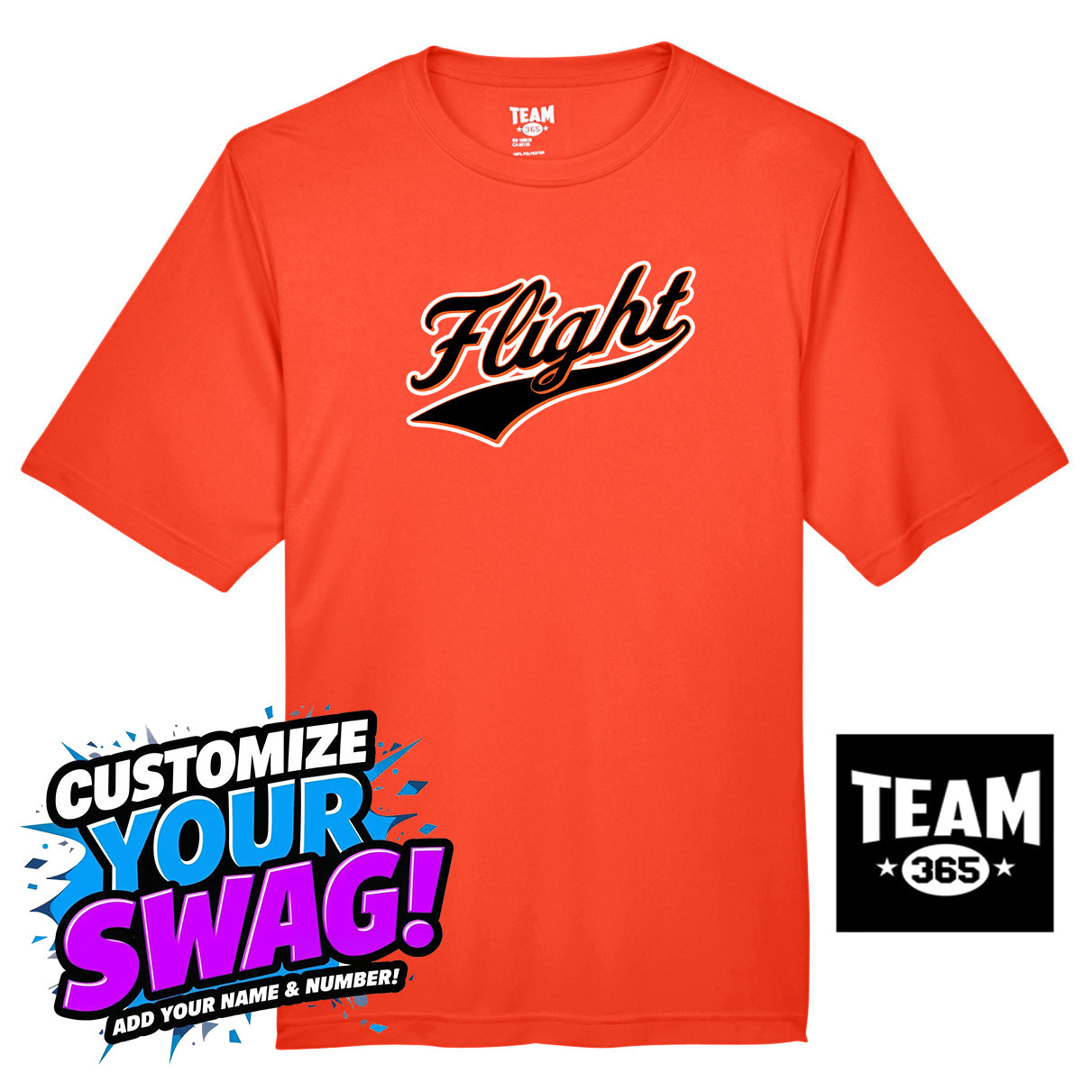 Team 365 Youth & Men's Zone Performance T-Shirt - FCF Flight Baseball