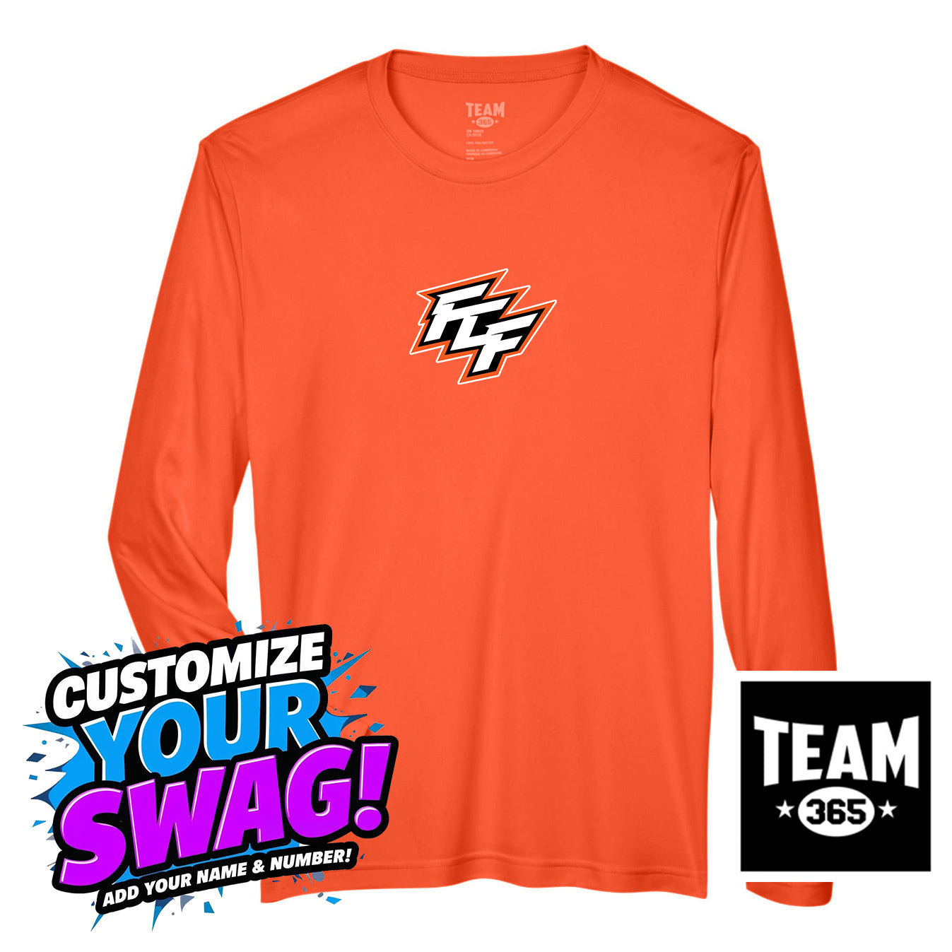 Team 365 Youth & Men's Zone Performance Long-Sleeve T-Shirt - FCF Flight Baseball