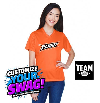 Team 365 TT11W Women's Zone Performance T-Shirt - FCF Flight Baseball