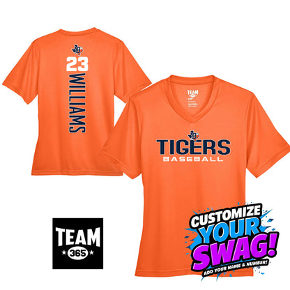 GAME TIME - Team 365 TT11W Women's Zone Performance T-Shirt - Dallas Tigers Baseball