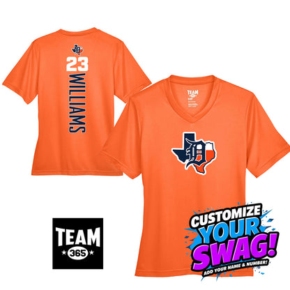 GAME TIME - Team 365 TT11W Women's Zone Performance T-Shirt - Dallas Tigers Baseball