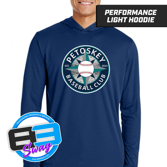 Petoskey Baseball Club - Lightweight Performance Hoodie - 83Swag