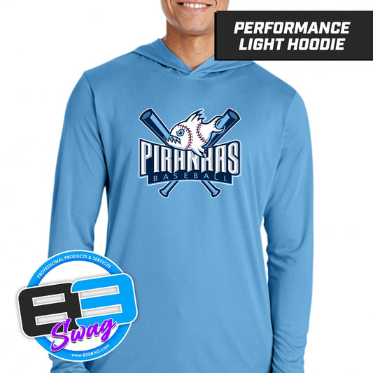 Piranhas Baseball - Lightweight Performance Hoodie - 83Swag