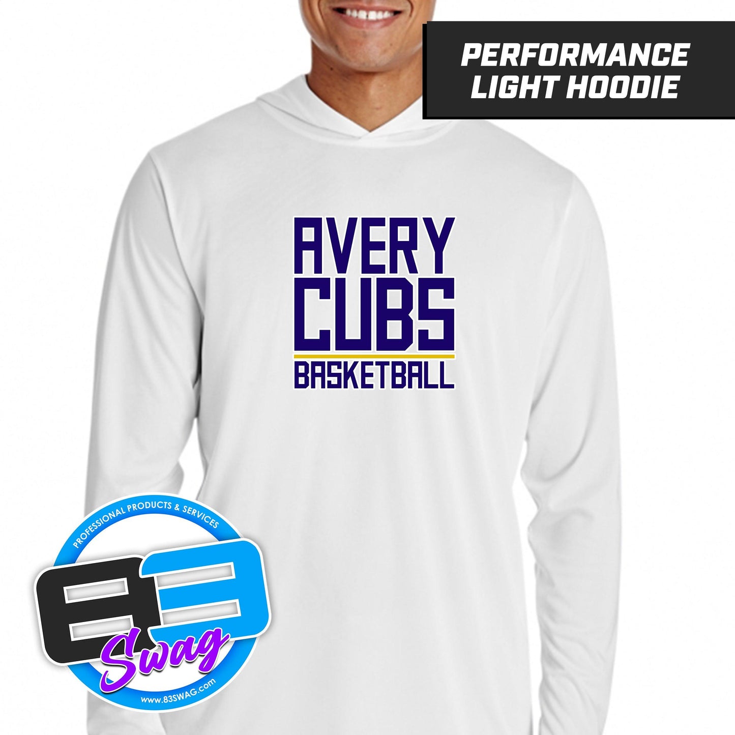 Avery Cubs Basketball - Lightweight Performance Hoodie - 83Swag