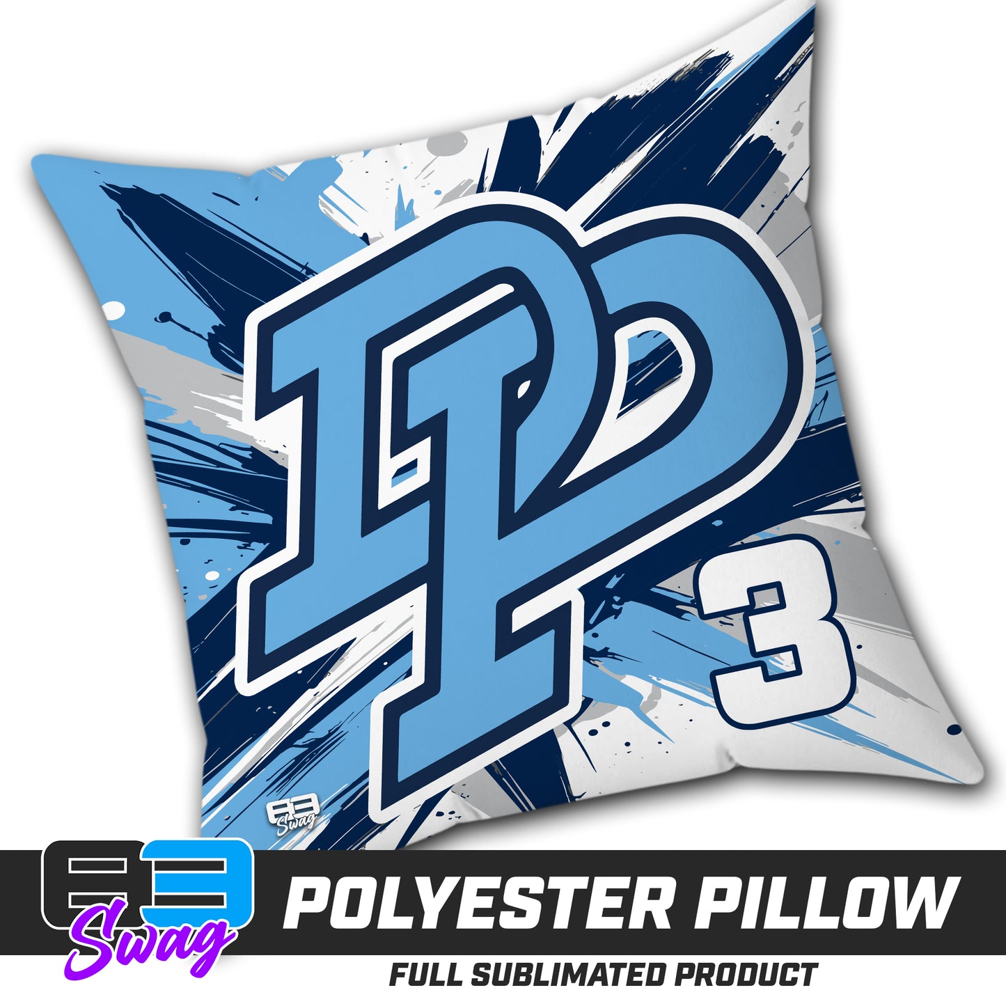 Double Sided Polyester Square Pillow - Dr Phillips All Stars Baseball v.26