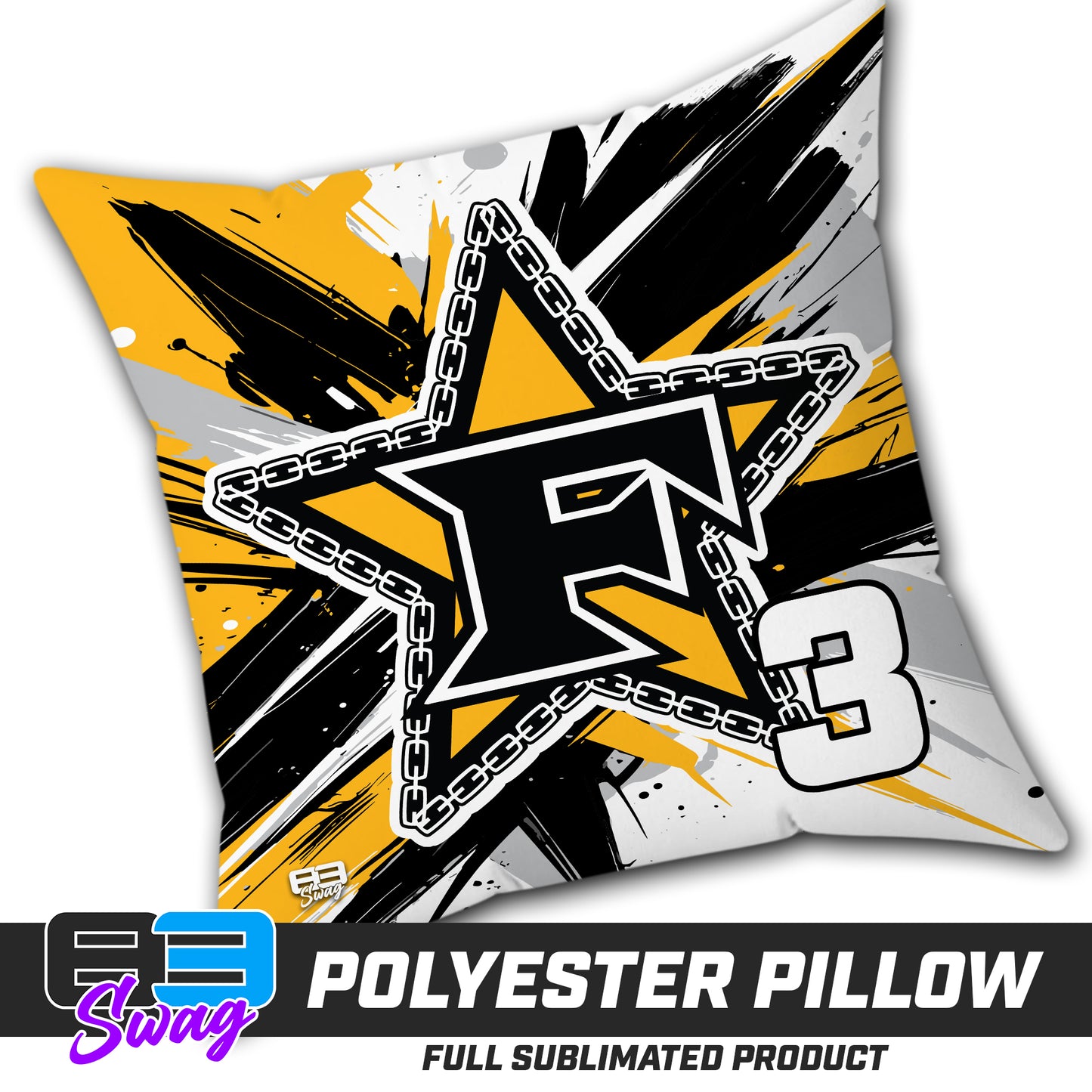 Double Sided Polyester Square Pillow - 5 Star Mafia Baseball V.2026
