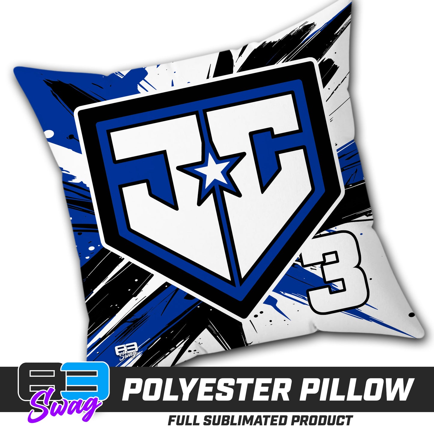 Double Sided Polyester Square Pillow - JCB - Julington Creek Baseball 2026 VERSION