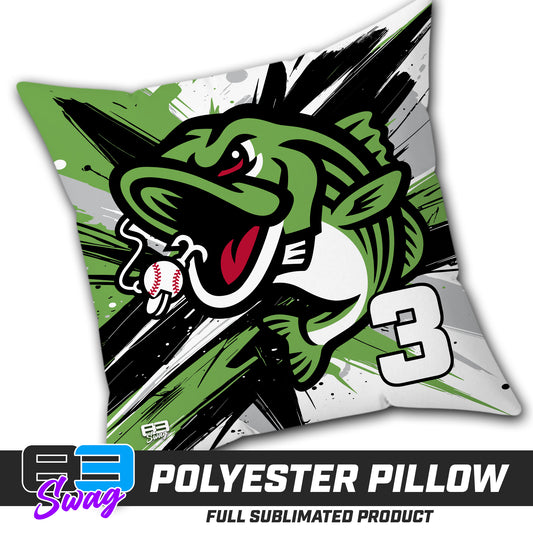 CUSTOM - Double Sided Polyester Square Pillow - RBA Stripers Baseball