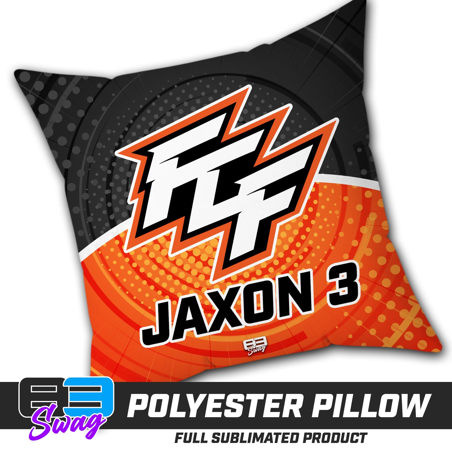 CUSTOM - Double Sided Polyester Square Pillow - FCF Flight Baseball