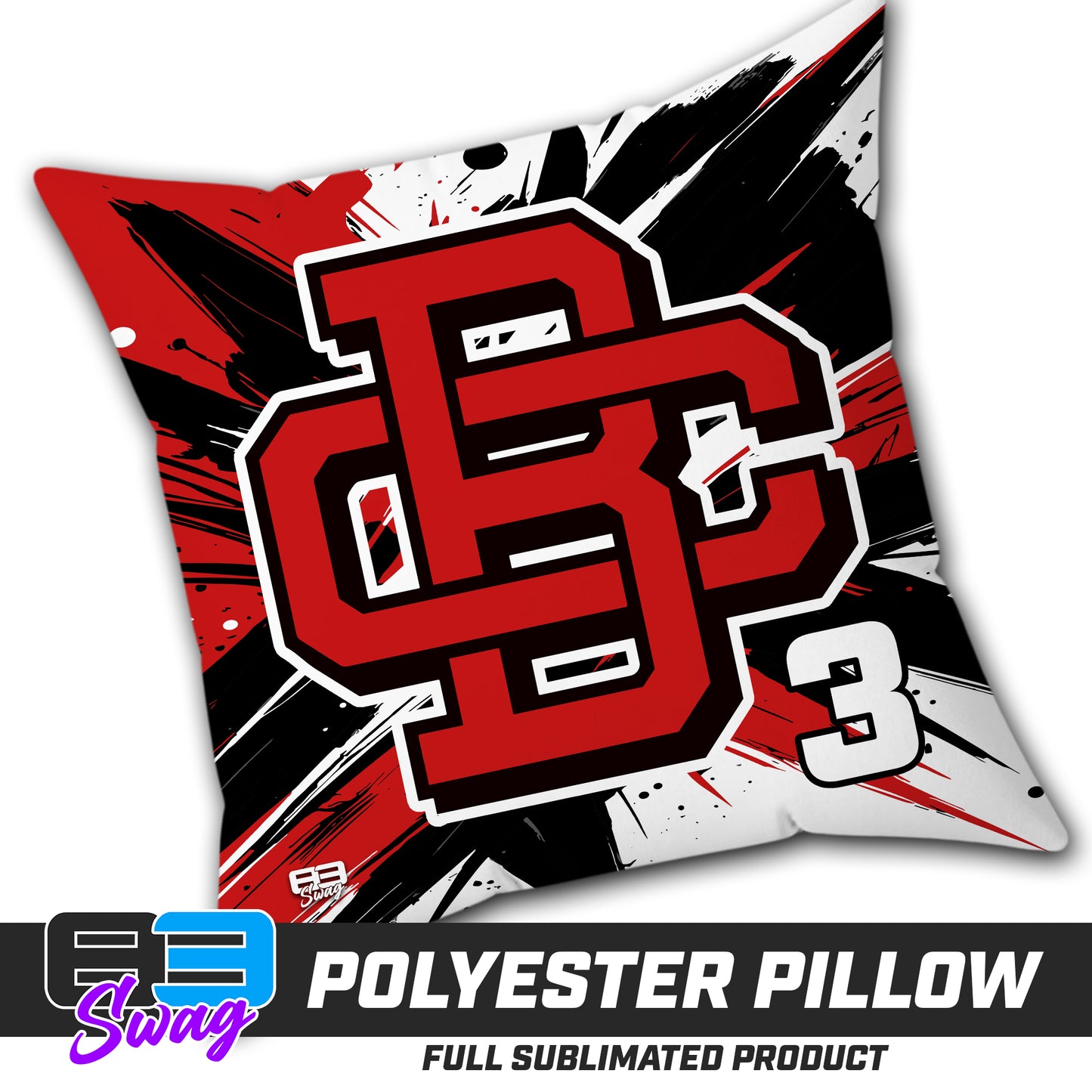 Double Sided Polyester Square Pillow - CBC Baseball