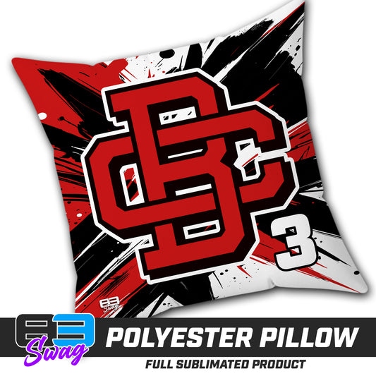 Double Sided Polyester Square Pillow - CBC Baseball