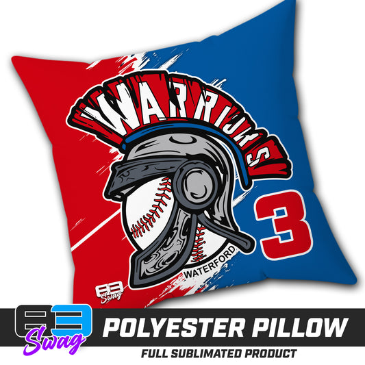 Double Sided Polyester Square Pillow - Waterford Warriors - 2024 Fall Edition