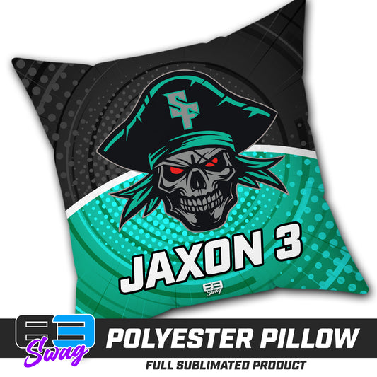 CUSTOM - Double Sided Polyester Square Pillow - South Florida Pirates