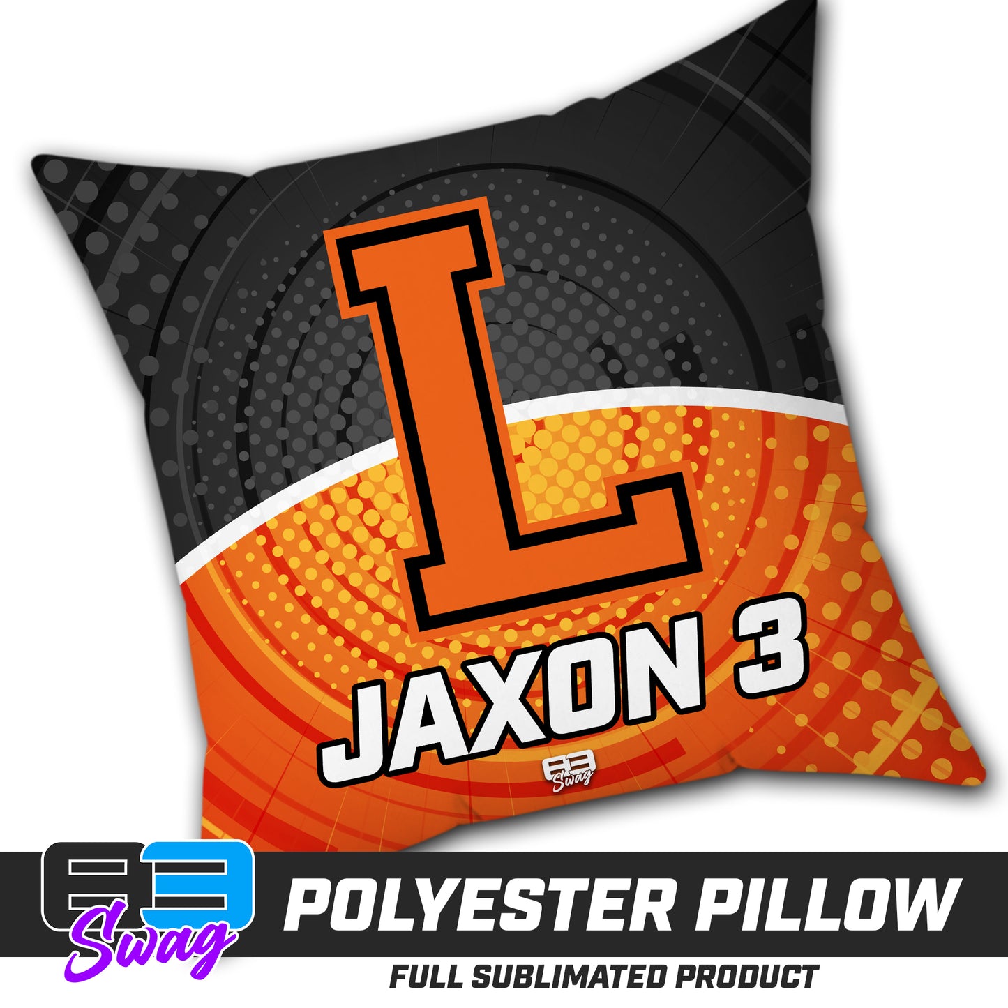 CUSTOM - Double Sided Polyester Square Pillow - Longwood Wrestling