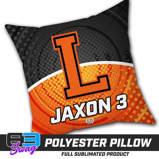 CUSTOM - Double Sided Polyester Square Pillow - Longwood Wrestling