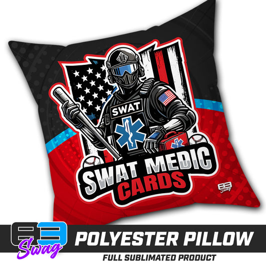 CUSTOM - Double Sided Polyester Square Pillow - Swat Medic Cards