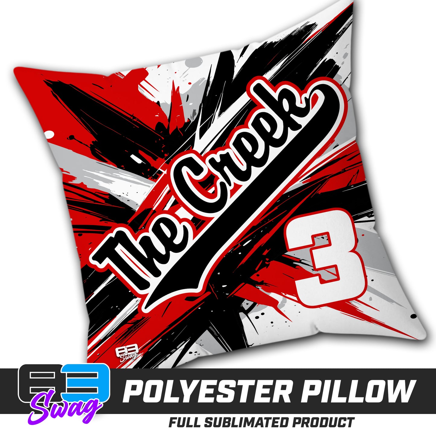 Double Sided Polyester Square Pillow - Cedar Creek Christian School Saints